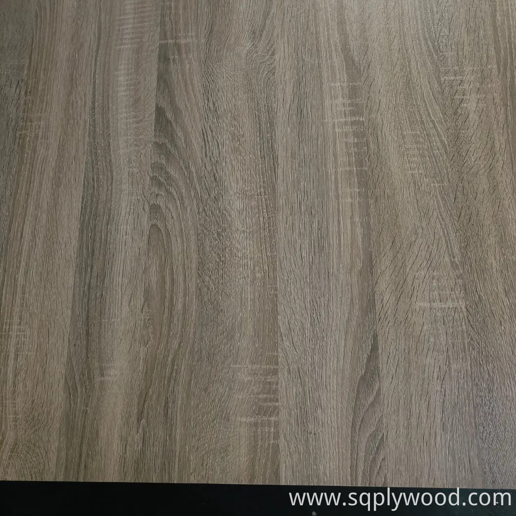 1220*2440mm Cabinet Wood Faced UV Raw Laminated Melamine Slot Slotted Waterproof Moisture Resistant Glossy Fiberboard Plain Melamine MDF